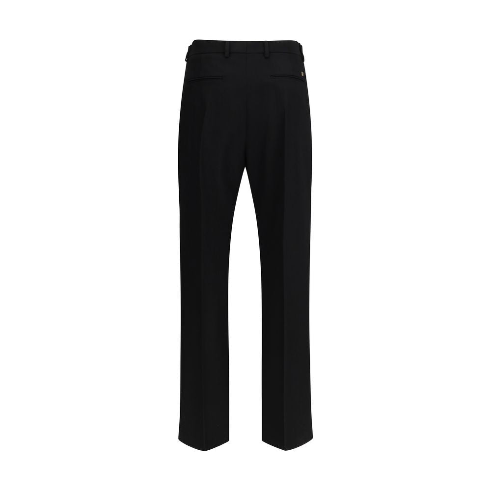 Valentino Schwarze Wollhose aus Fleece