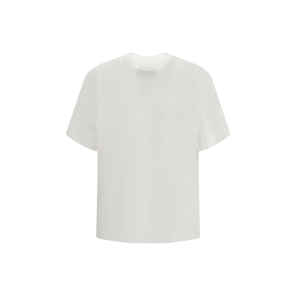 MM6 Weißes Baumwoll-T-Shirt
