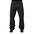 Just Cavalli Schwarze gerade geschnittene Jeans mit mittlerer Taille