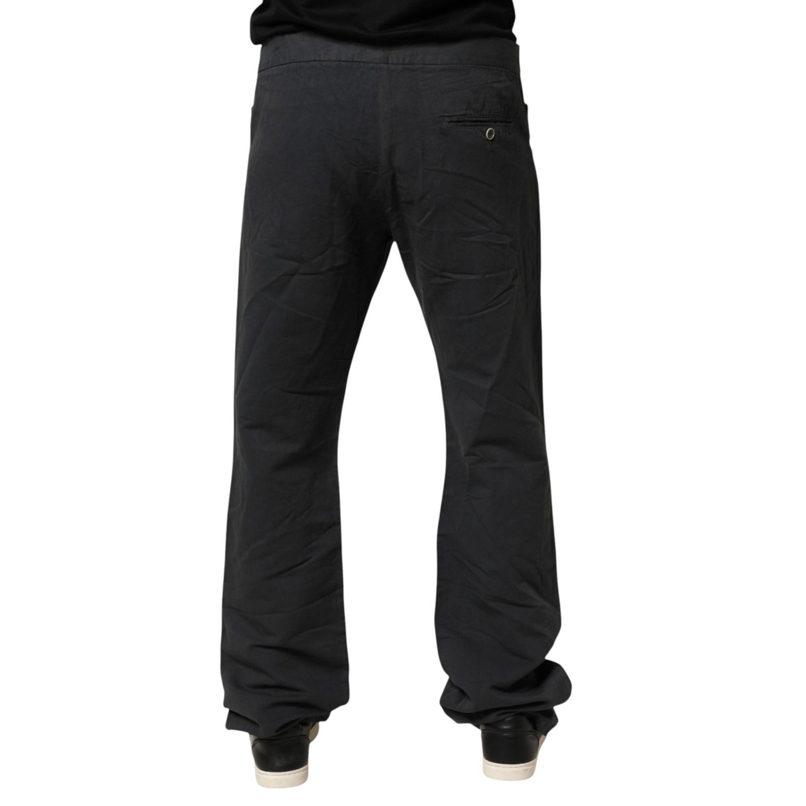 Just Cavalli Schwarze gerade geschnittene Jeans mit mittlerer Taille