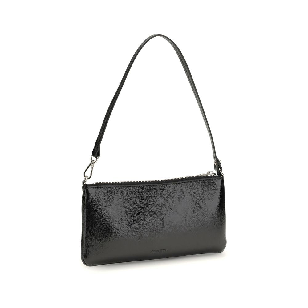Courrèges Schwarze Schultertasche aus Rindsleder