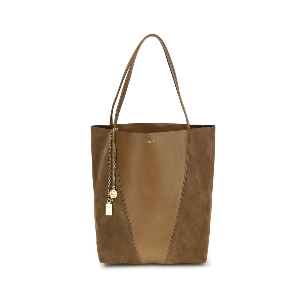 Chloé Beige Kalbsleder Bos Taurus Schultertasche