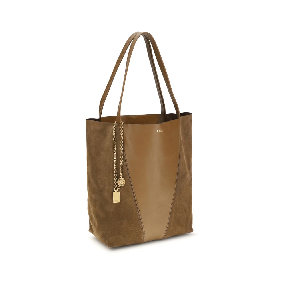 Chloé Beige Kalbsleder Bos Taurus Schultertasche