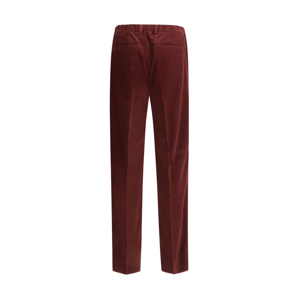 Fendi Bordeaux Baumwollhose