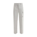 Fendi Silberne Baumwoll-Cargohose