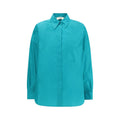 Fendi Blue Silk Shirt