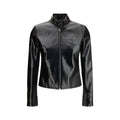 Courrèges Schwarze Baumwolljacke in voller Länge