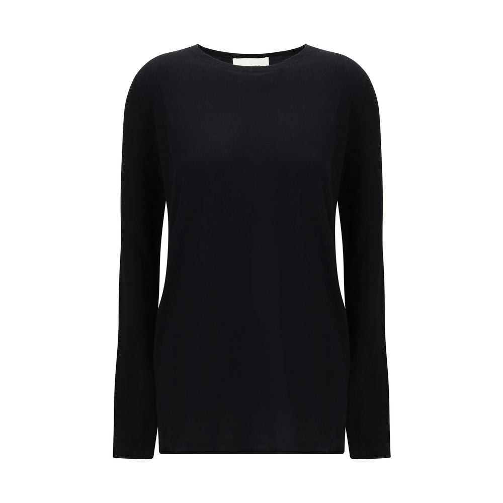 Lisa Yang Schwarzer Kaschmirpullover