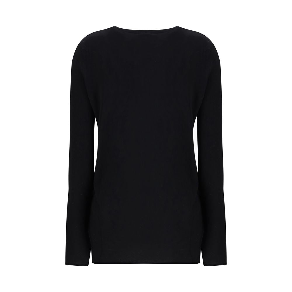 Lisa Yang Schwarzer Kaschmirpullover