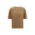 Lisa Yang Brauner Kaschmirpullover