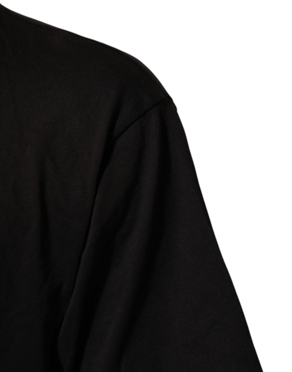 Dolce & Gabbana Black Cotton Crew Neck T-Shirt with Logo Print