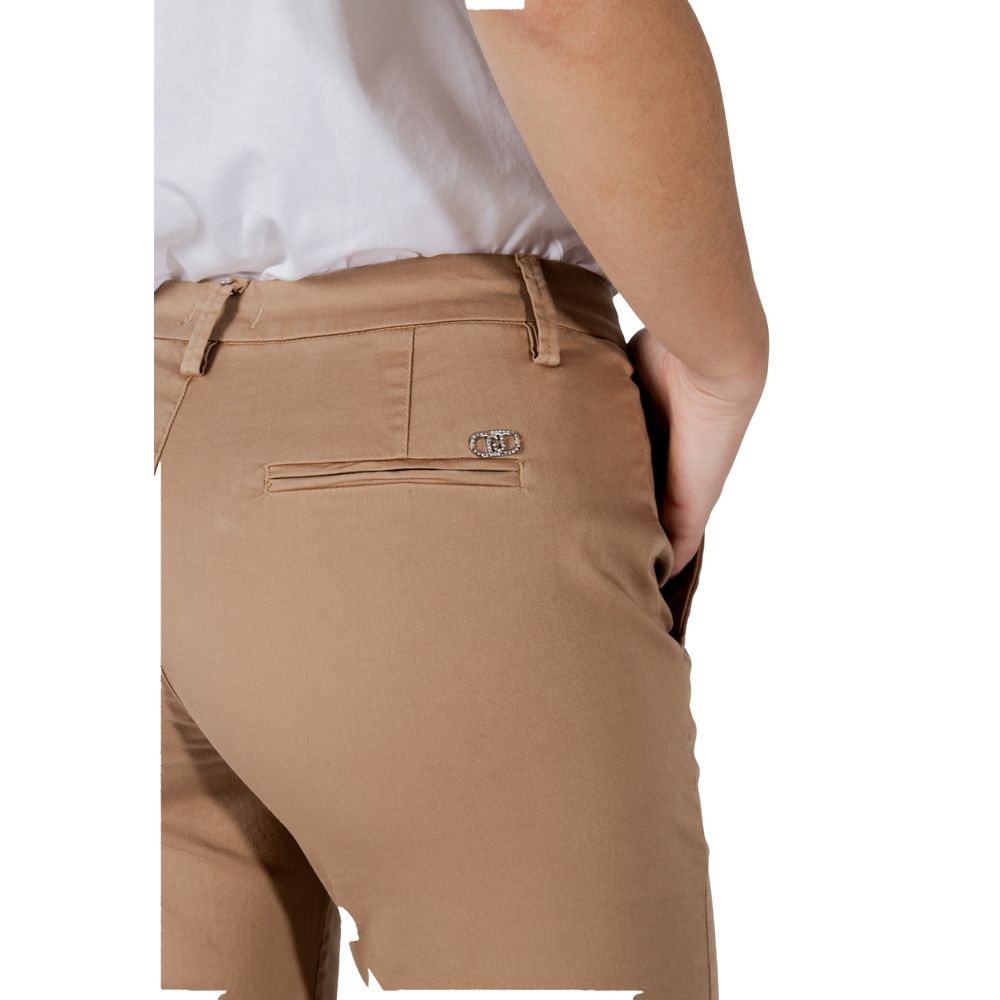 Liu Jo Beige Baumwoll-Chino-Hose