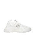 Philipp Plein Weiße Stoff-Sneaker mit klobiger Sohle