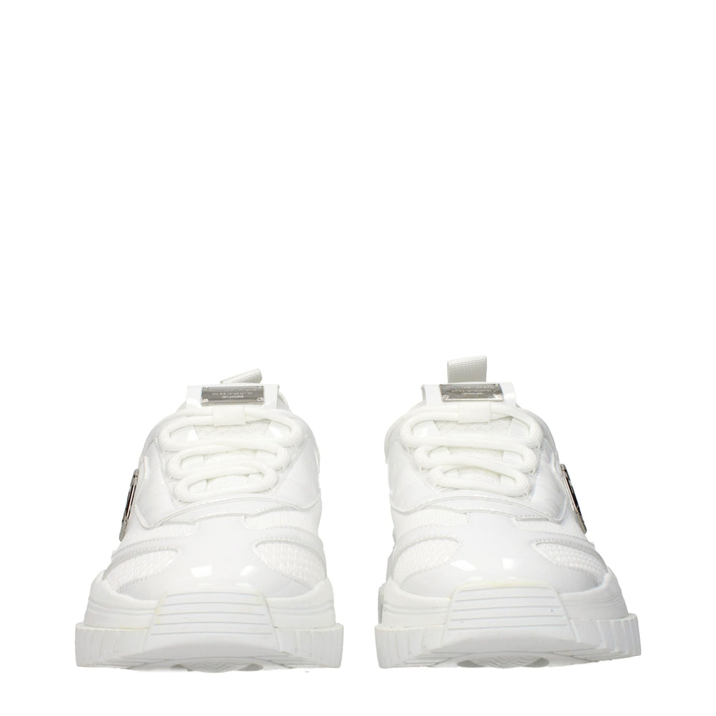 Philipp Plein Weiße Stoff-Sneaker mit klobiger Sohle
