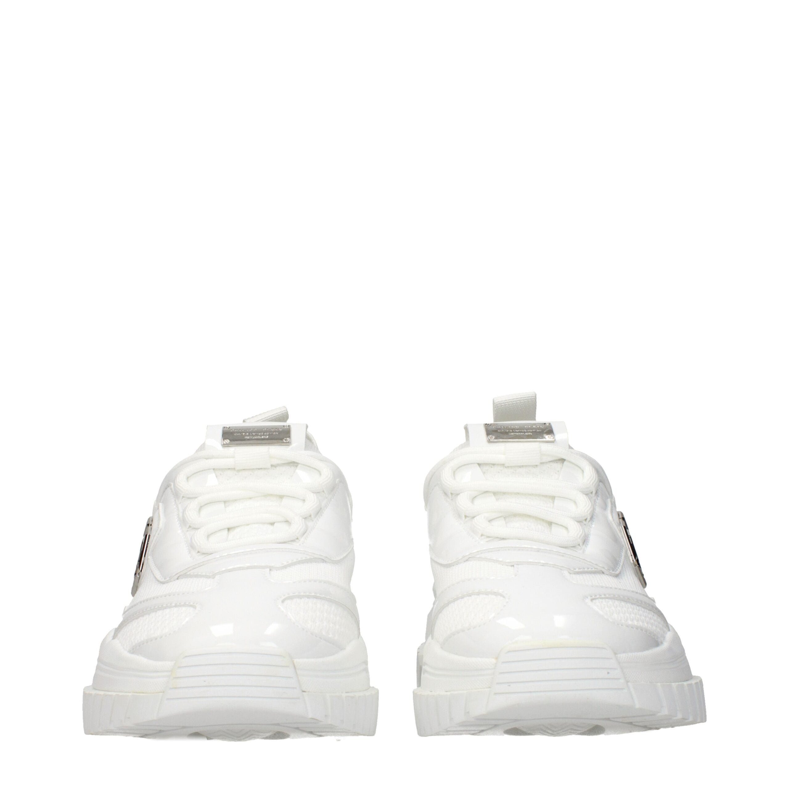 Philipp Plein Weiße Stoff-Sneaker mit klobiger Sohle