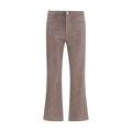 L'Agence Beige Cotton Casual Trousers