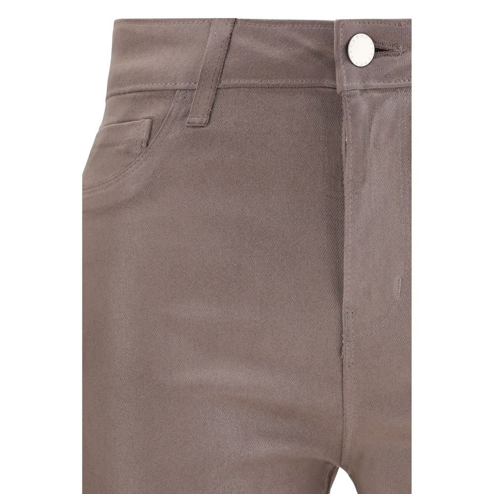 L'Agence Beige Cotton Casual Trousers