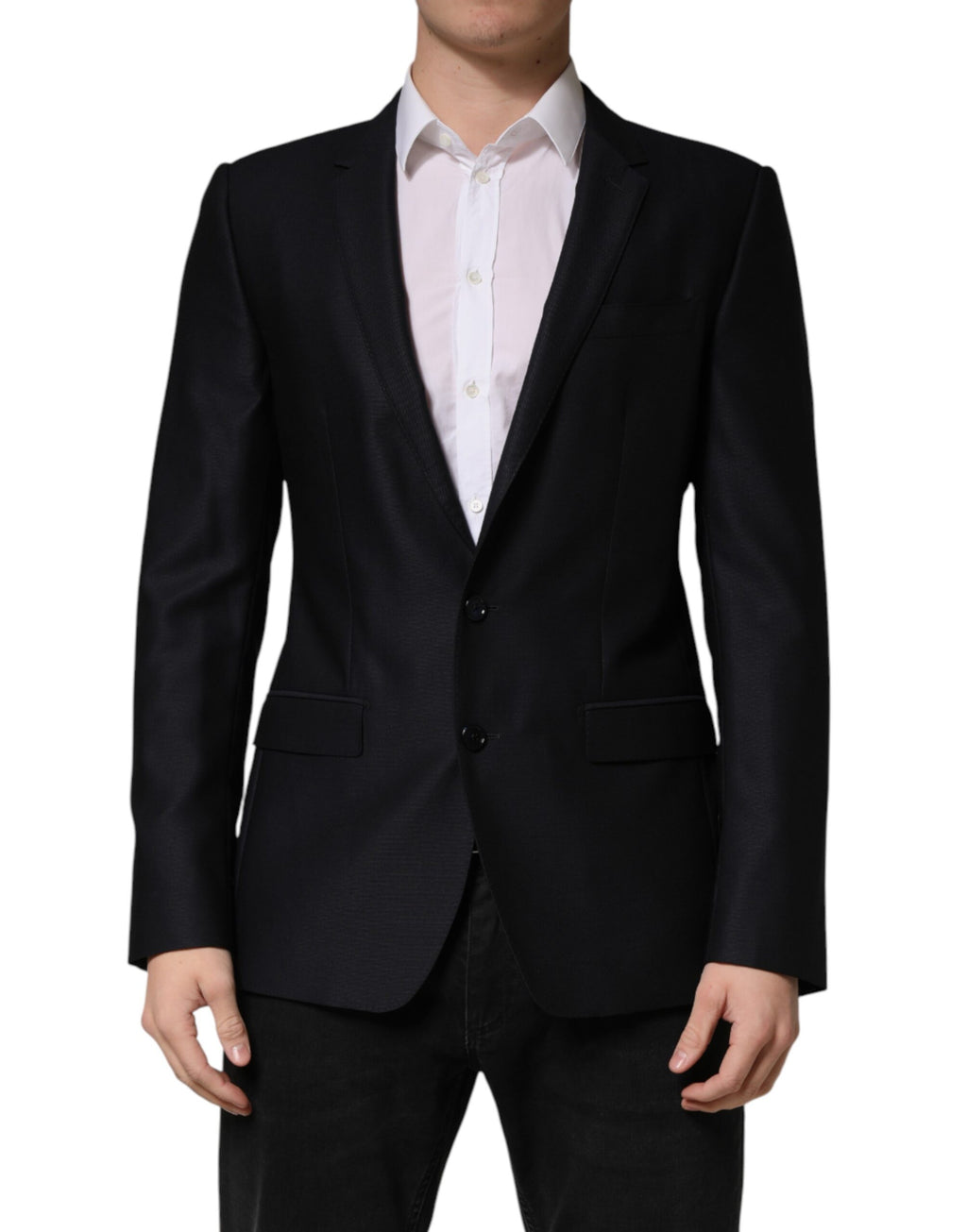 Dolce & Gabbana Schwarzer MARTINI Sakko mit Einreiher