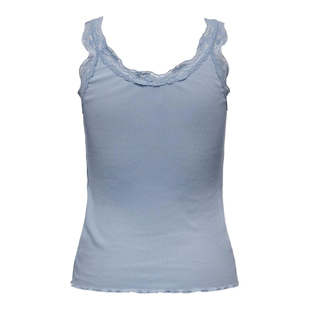 Only Hellblaue Baumwoll-Tanktops