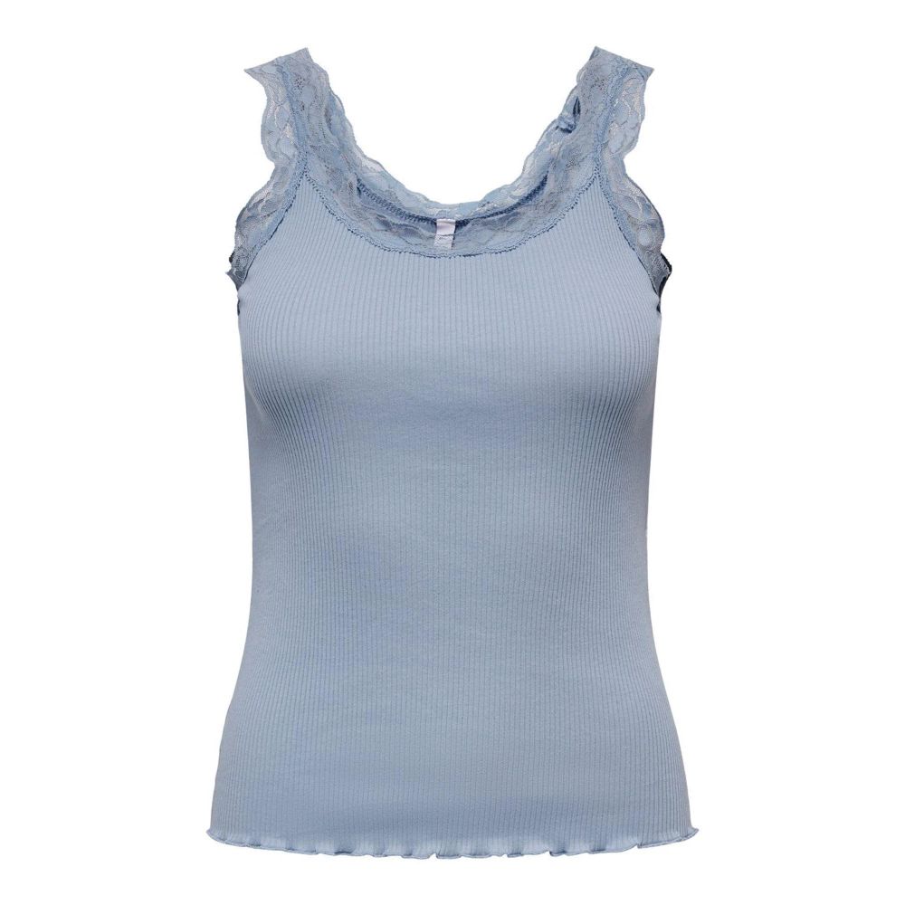 Only Hellblaue Baumwoll-Tanktops