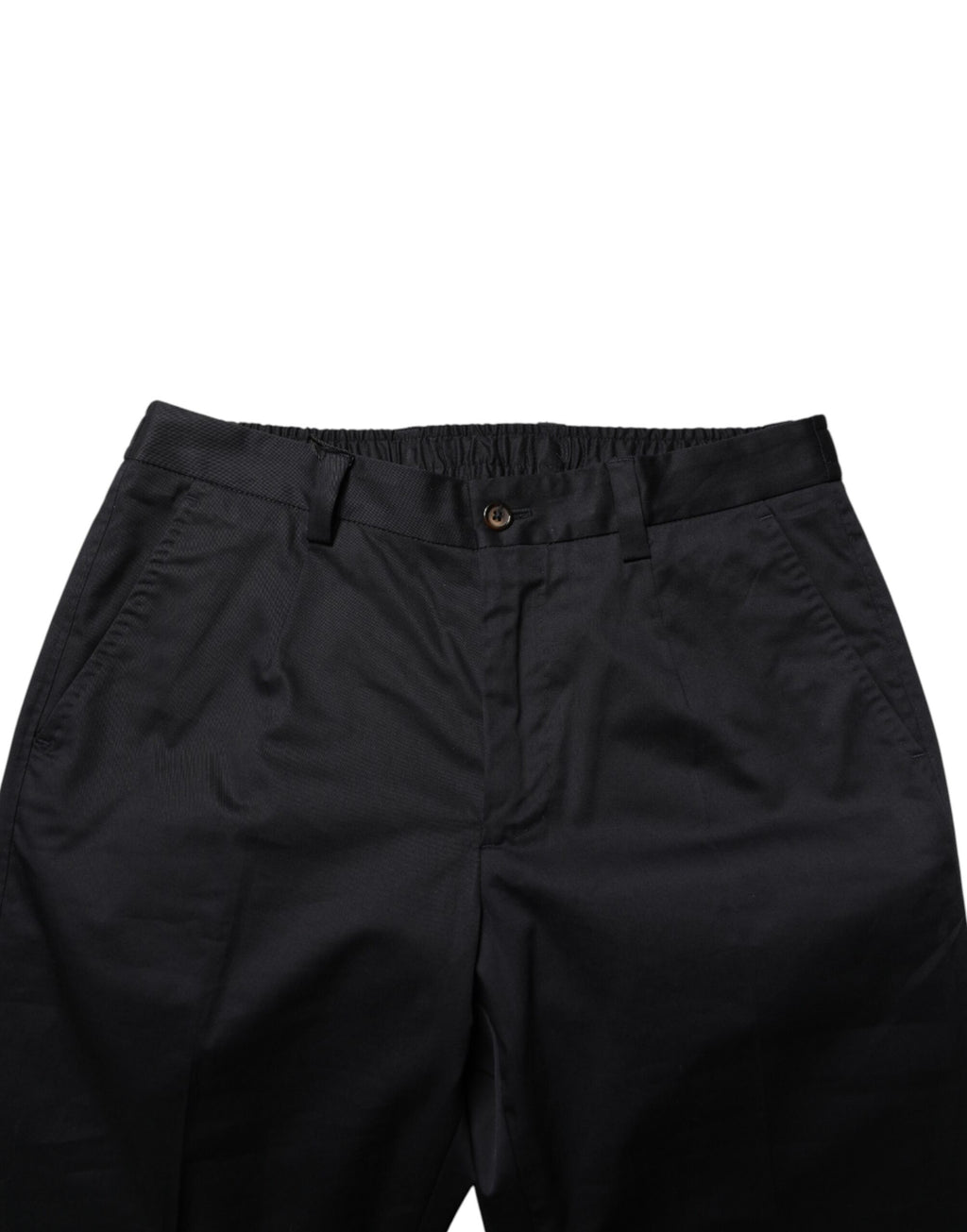 Dolce & Gabbana Dark Blue Cotton Skinny Suit Trousers