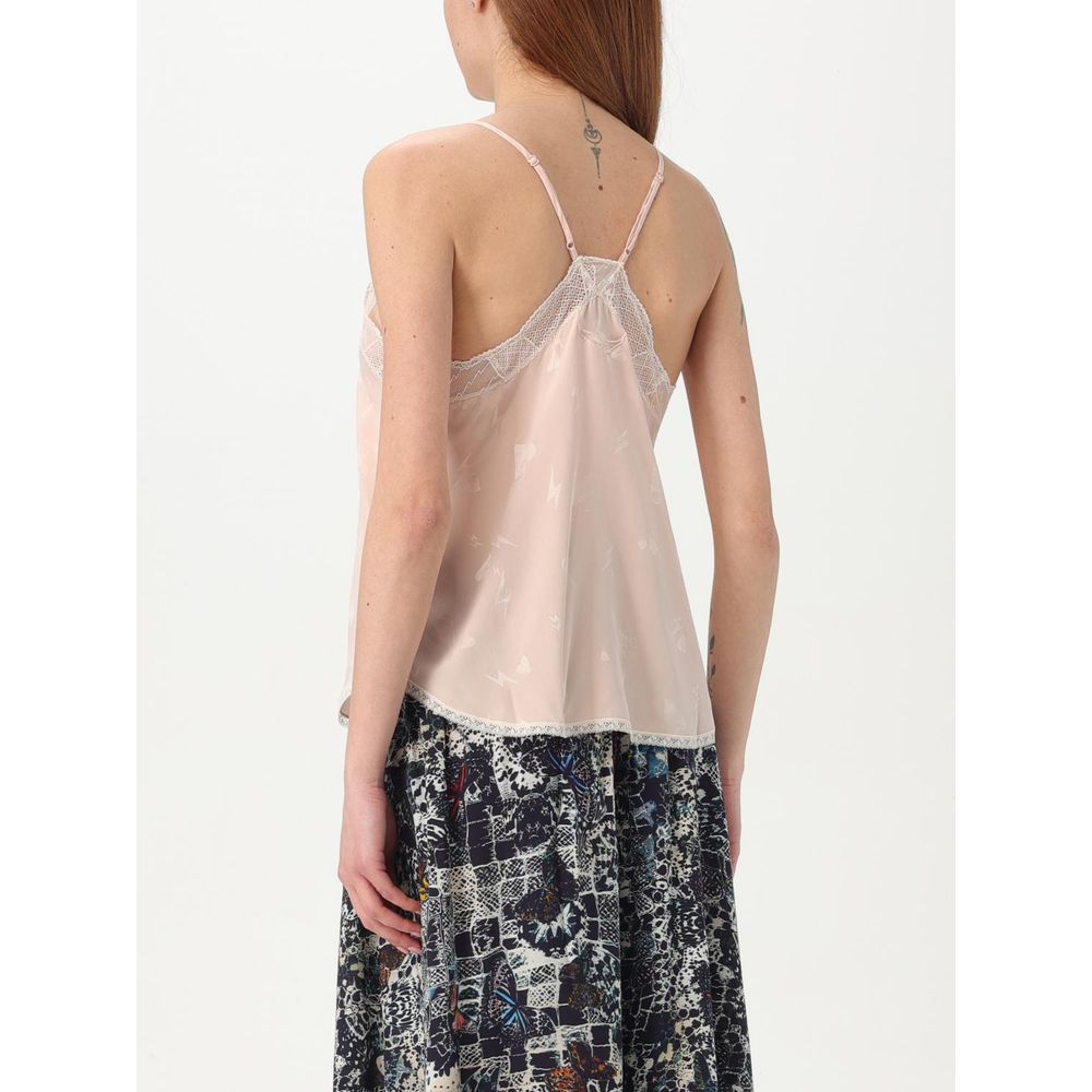 Zadig & Voltaire Mehrfarbiges Polyester-Satin-Top