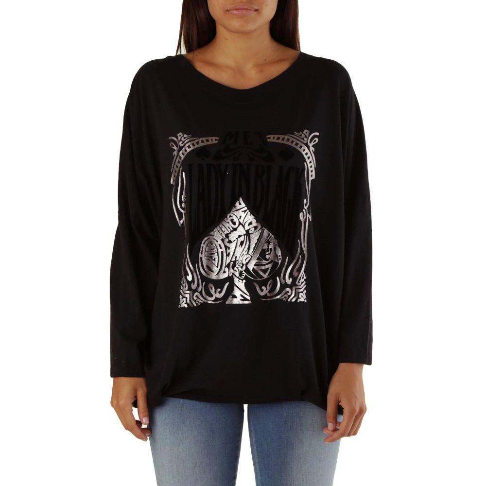 Met Schwarzer Sweatshirt aus Viskose