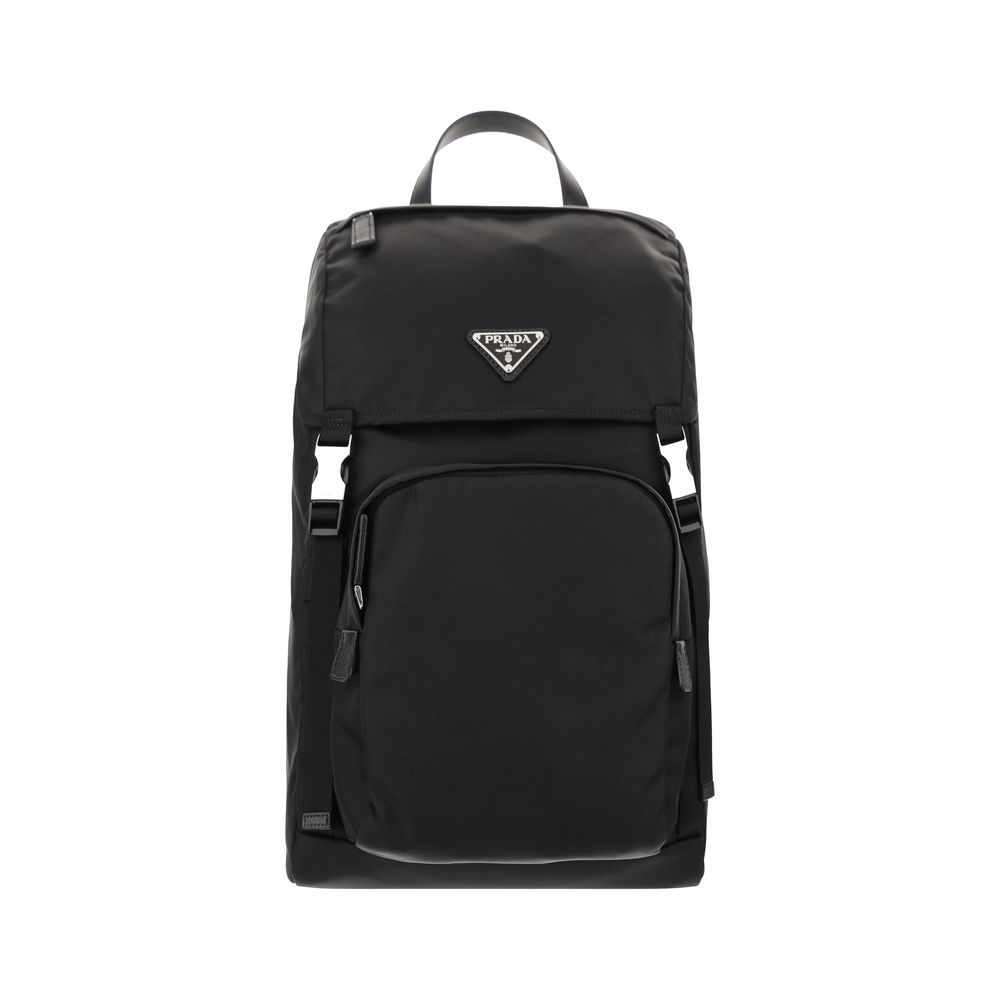 Prada Schwarzer Nylon-Rucksack