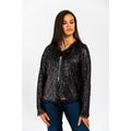 Gas Black polyamide blazer