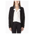 Gas Schwarzer Cardigan aus Viskose