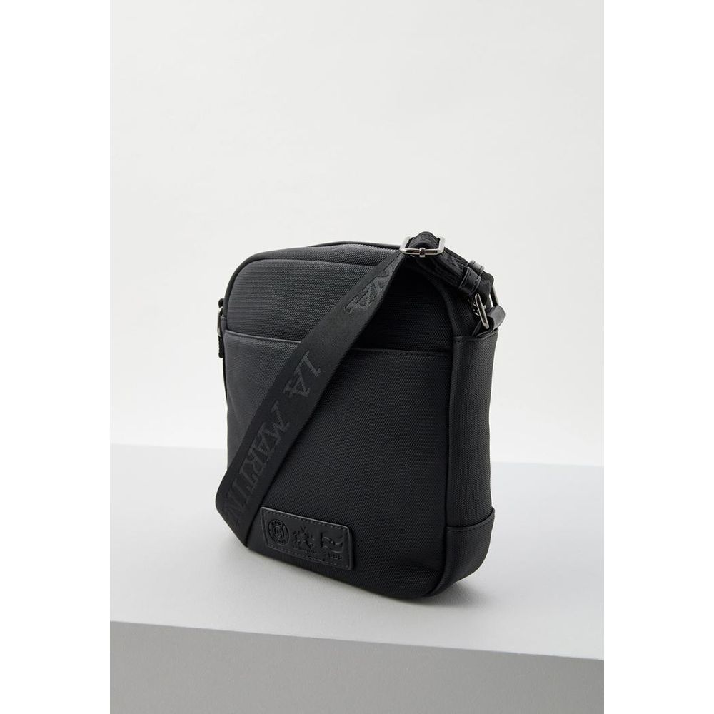 La Martina Schwarze Crossbody-Tasche aus Polyethylen
