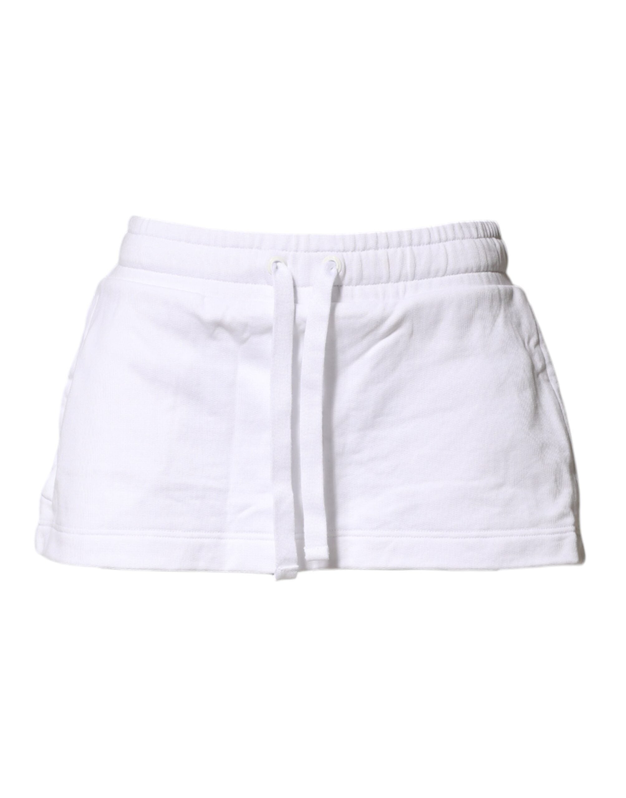 Dolce & Gabbana Weißrock aus Baumwollmischung, A-Linie, Mid-Waist, Mini