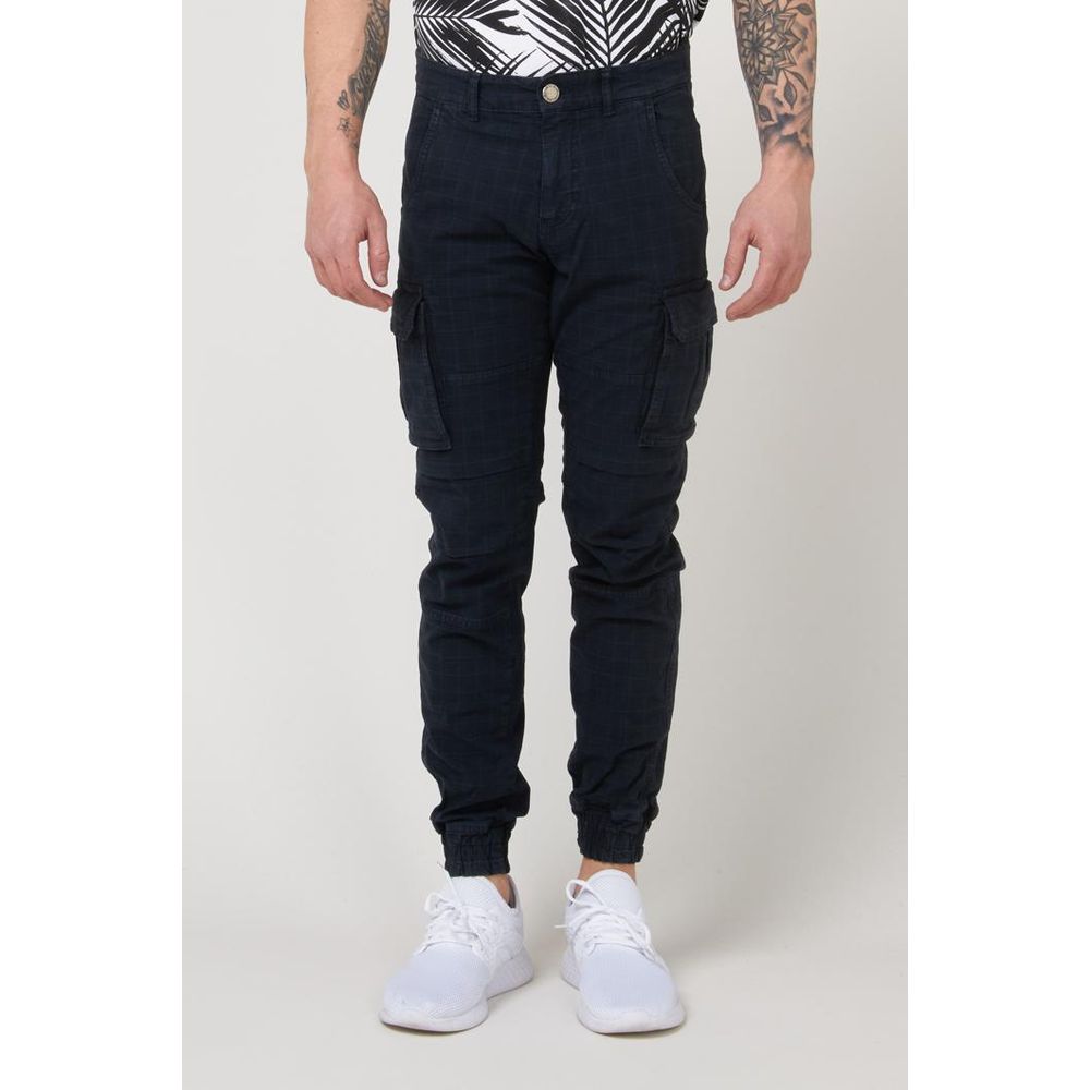Gas Blaue Baumwoll-Cargohose