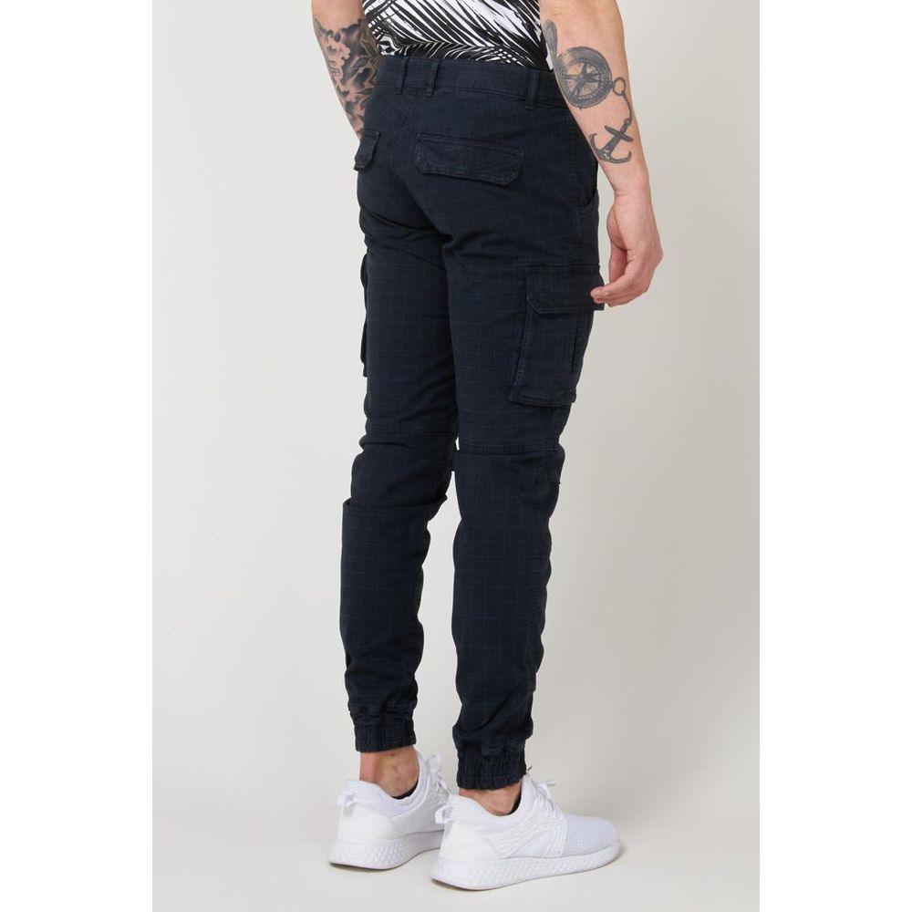 Gas Blaue Baumwoll-Cargohose
