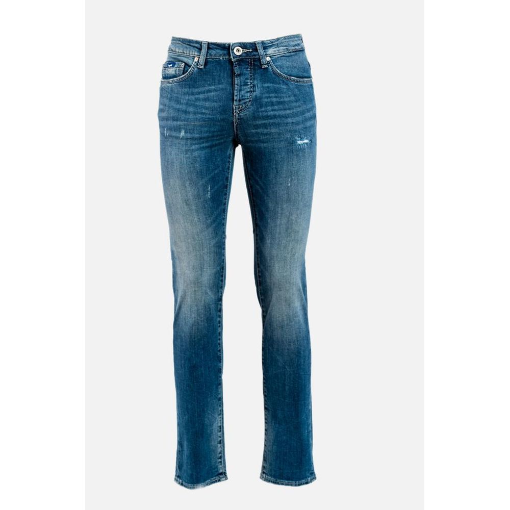 Gas Blaue Baumwolljeans Denim