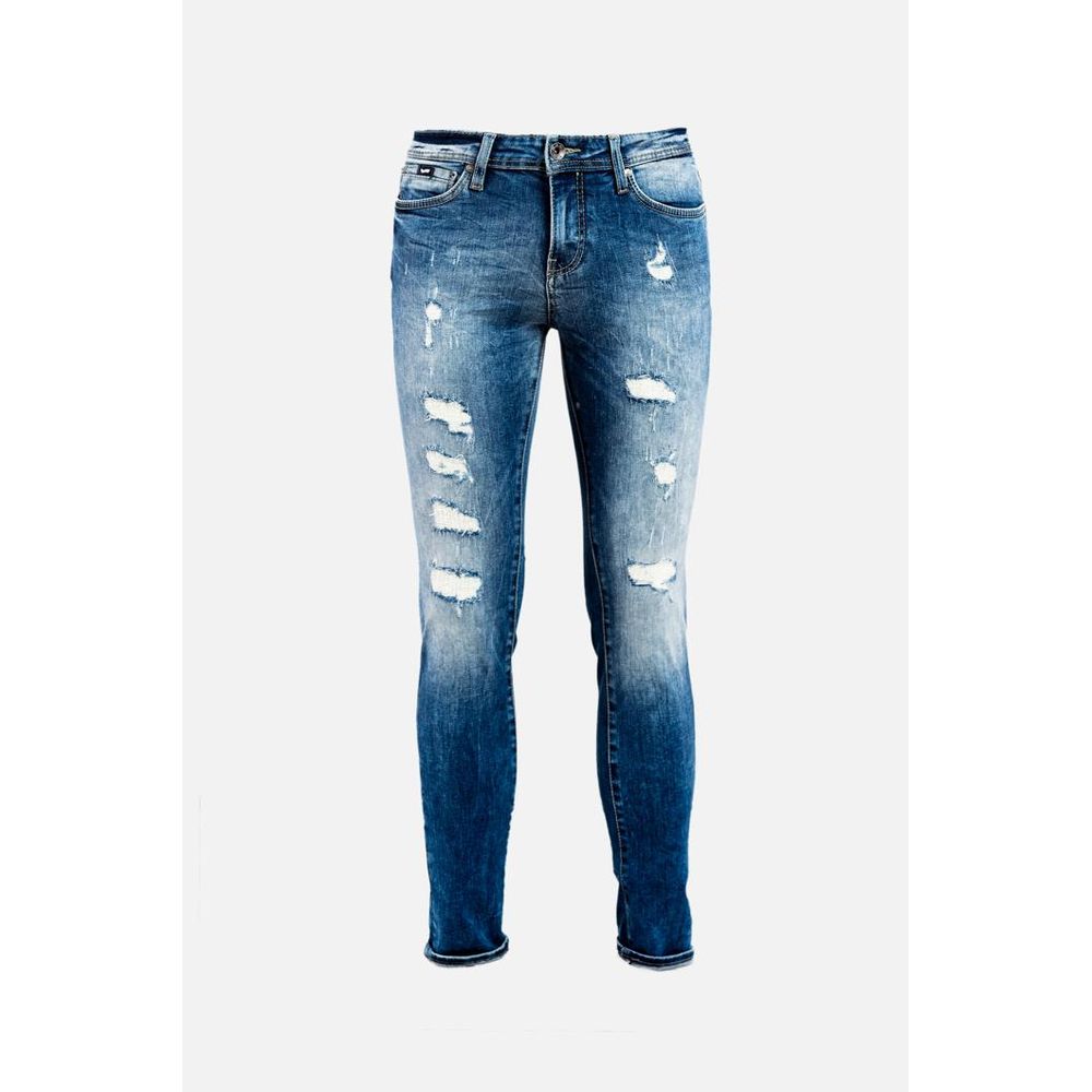 Gas Blaue Baumwolljeans Denim