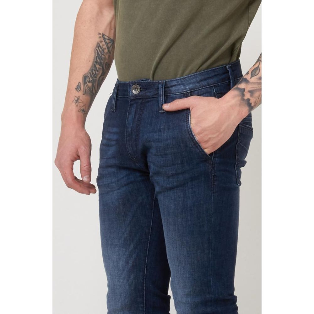 Gas Blaue Slim Fit Jeans aus Baumwolle