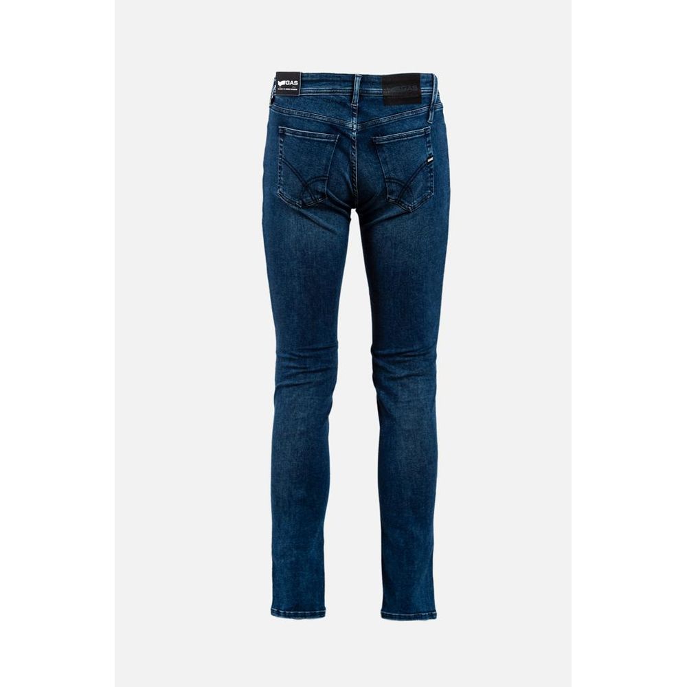 Gas Blaue Baumwolljeans Denim