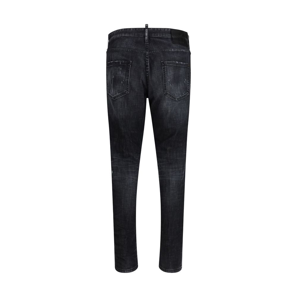 Dsquared² Schwarze Baumwoll-Jeans Denim