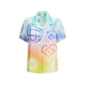 Casablanca Multicolor Silk Short-Sleeve Shirt