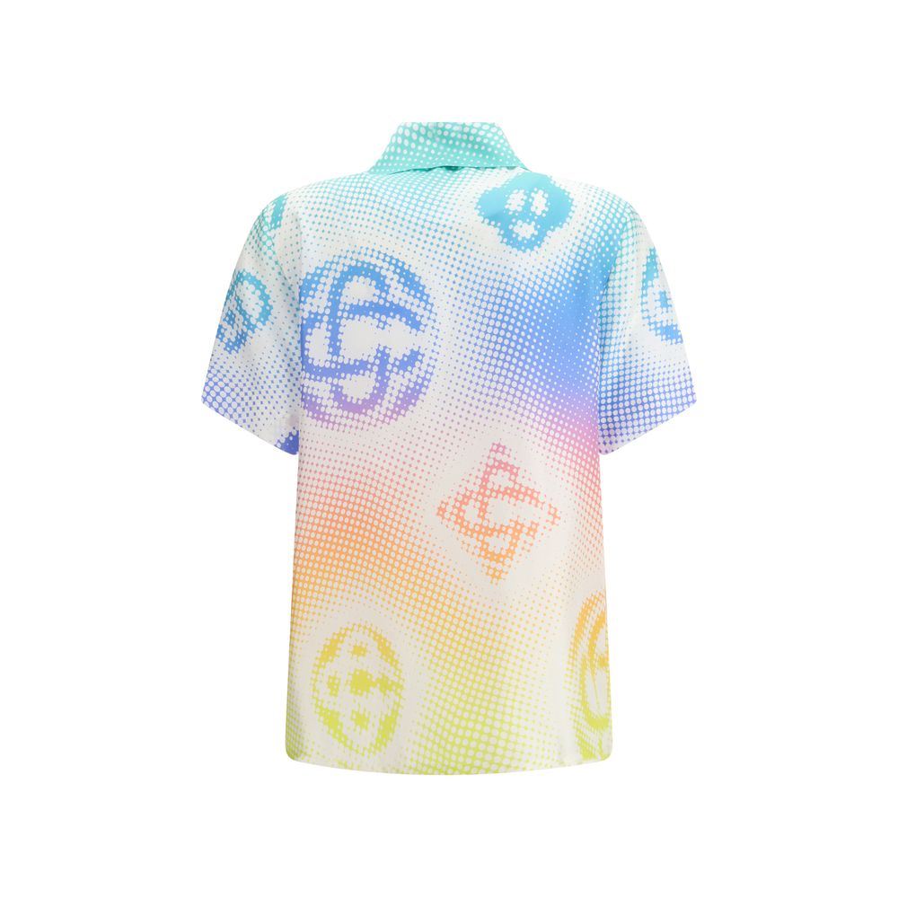 Casablanca Multicolor Silk Short-Sleeve Shirt