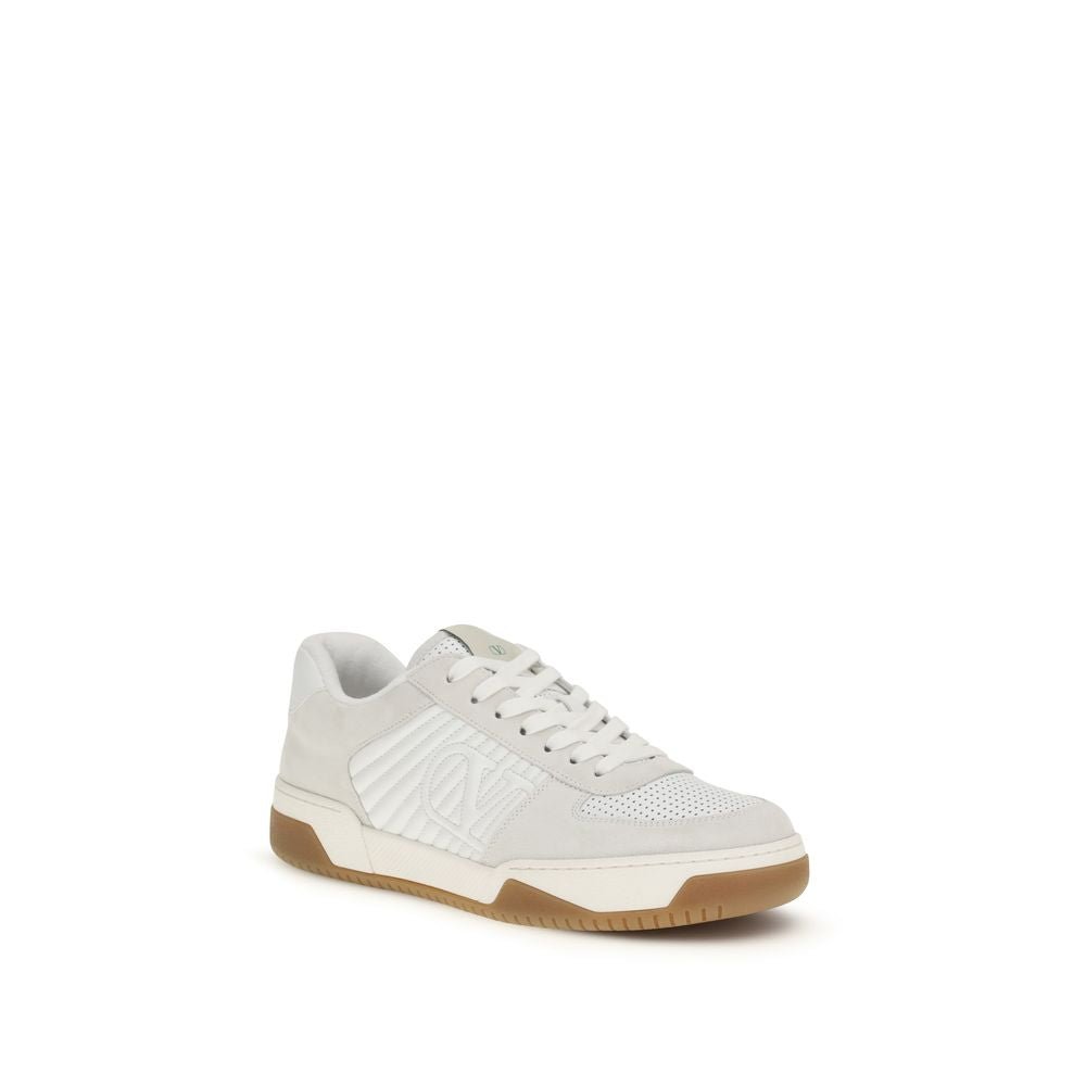 Valentino Garavani Weiße Bos Taurus Kalbsleder Athletic Sneaker