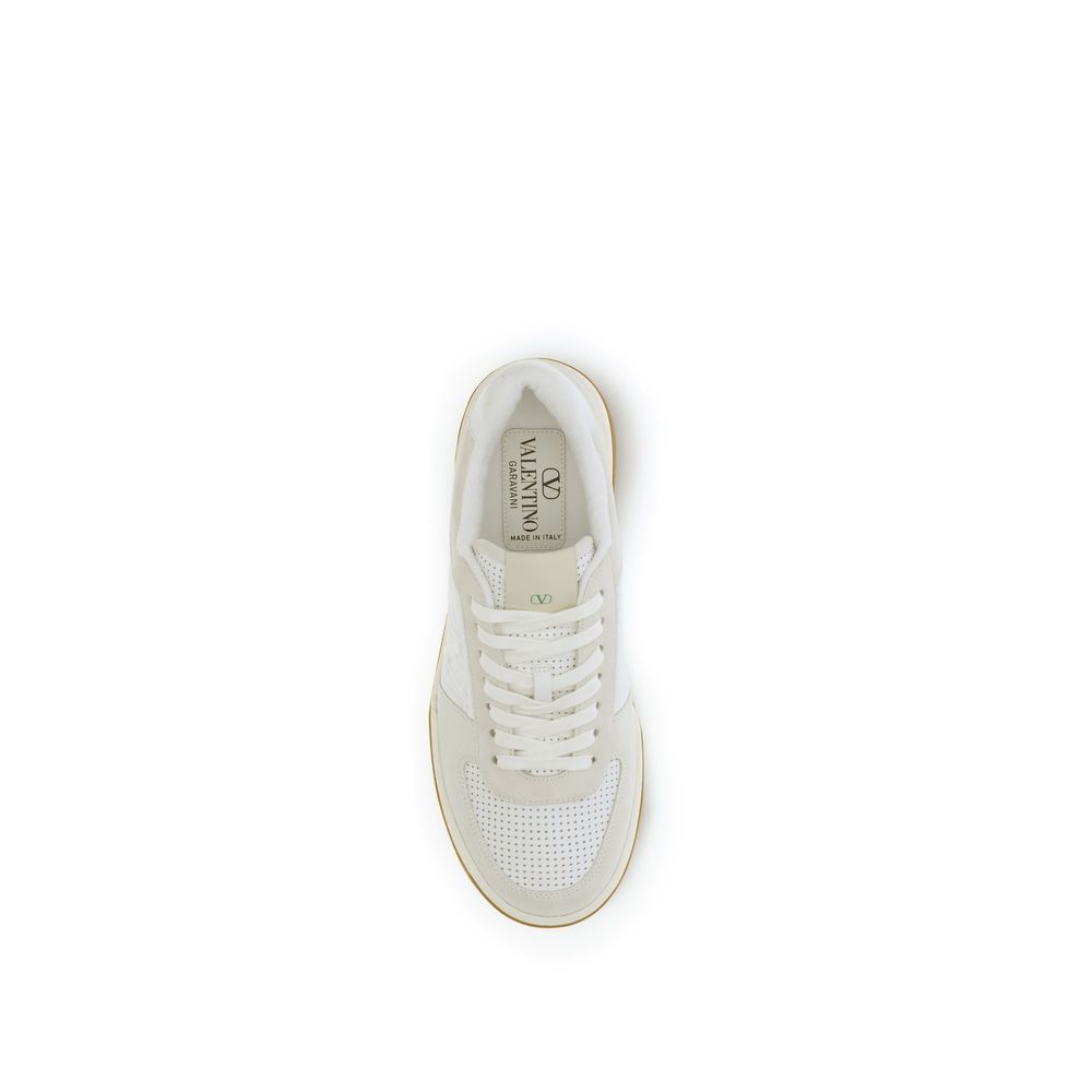 Valentino Garavani Weiße Bos Taurus Kalbsleder Athletic Sneaker