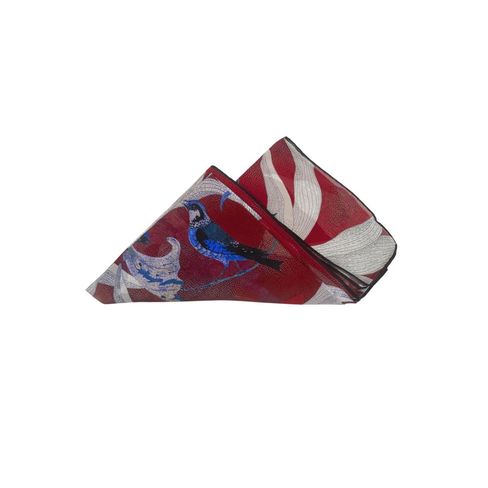 Borbonese Women's Red Silk Scarf