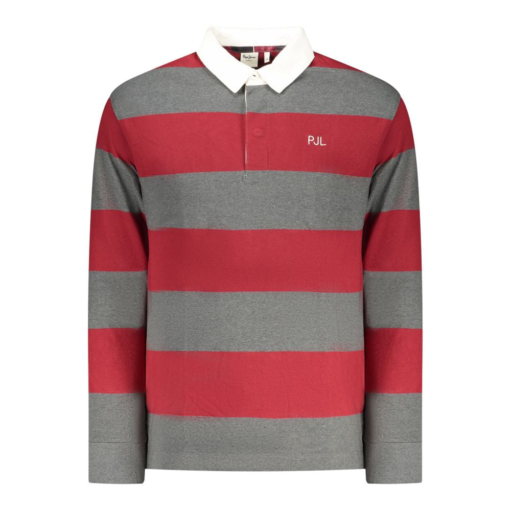 Pepe Jeans Rotes Baumwoll-Poloshirt für Herren