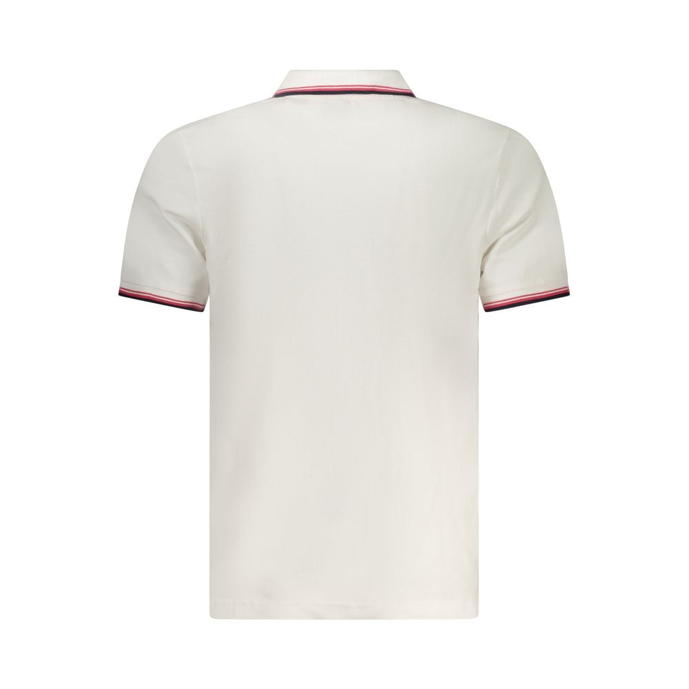 North Sails Bianco Baumwoll-Herrenpoloshirt