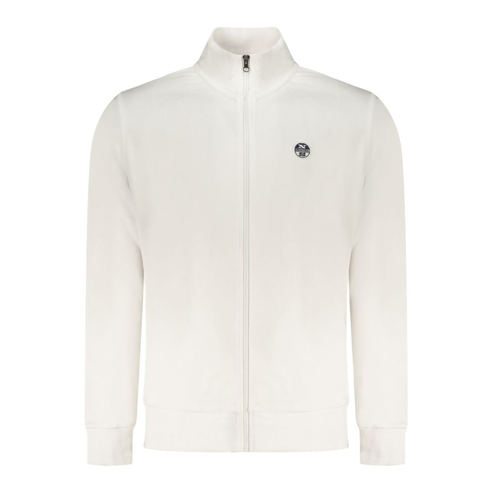 North Sails Weißes Herren-Sweatshirt aus Baumwolle