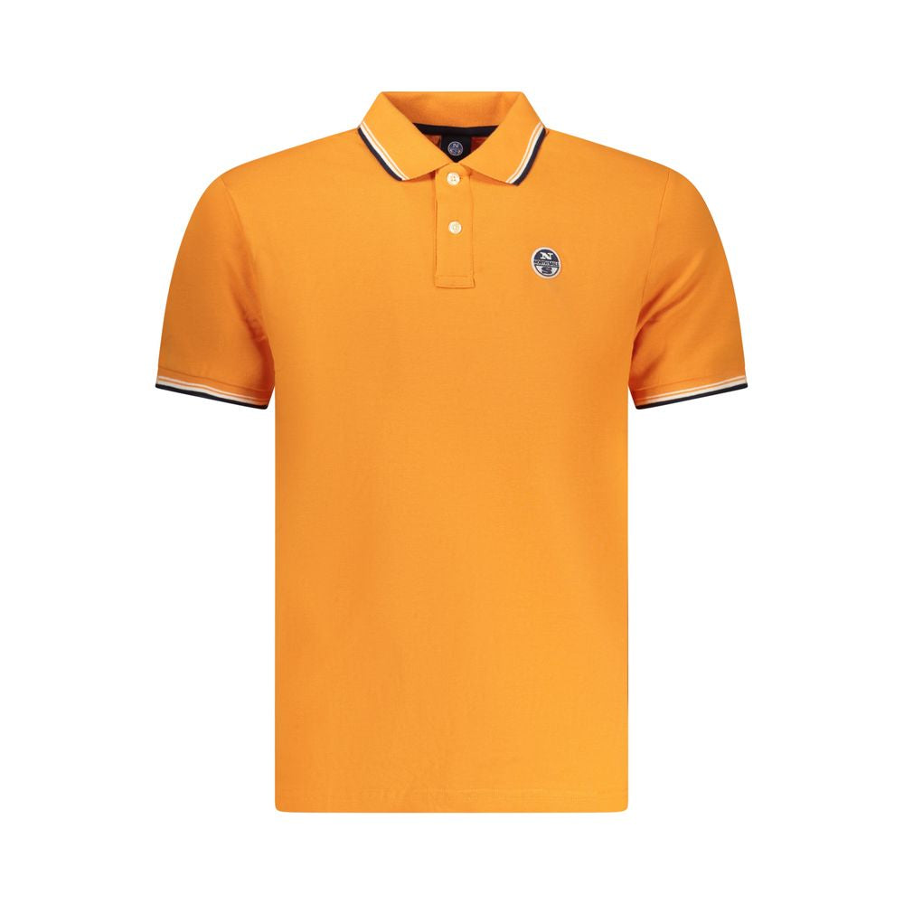 North Sails Arancione Baumwoll-Herrenpoloshirt