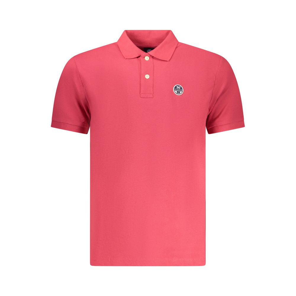 North Sails Rotes Herren-Poloshirt aus Baumwolle