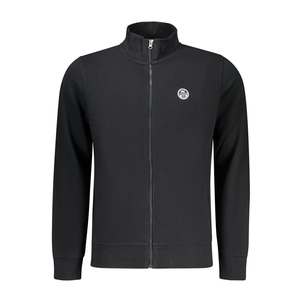 North Sails Schwarzer Baumwoll-Herren-Sweatshirt